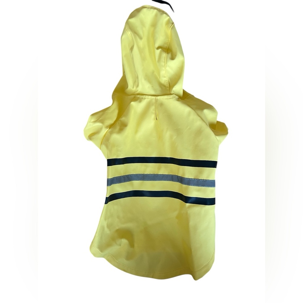 Yellow Dog Raincoat with Reflectivez Stripes